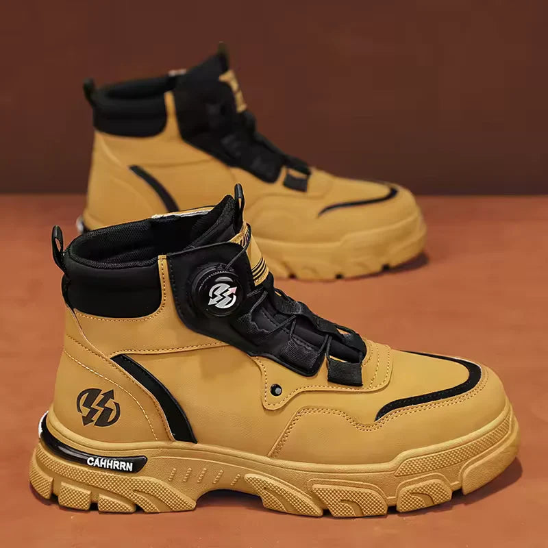Bota Masculina Ortopédica com Solado Antiderrapante + BRINDE: 1 Relógio e 1 Cinto