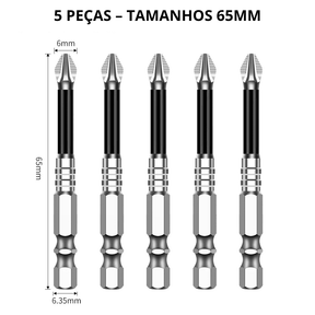 Ponteira Magnética Phillips em Aço Tungstênio