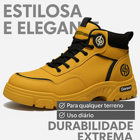 Bota Masculina Ortopédica com Solado Antiderrapante + BRINDE: 1 Relógio e 1 Cinto